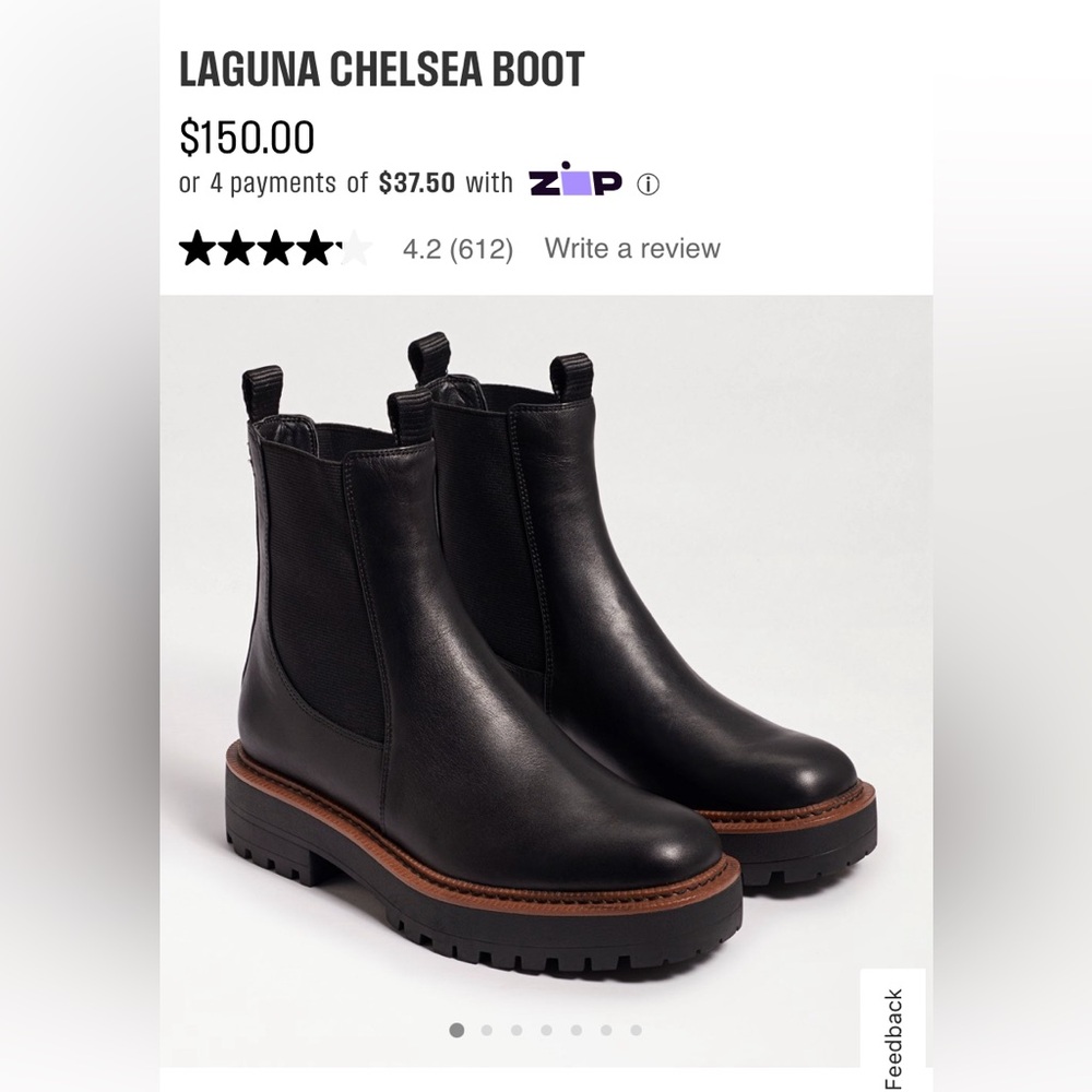 Sam Edelman Laguna Black Leather boots